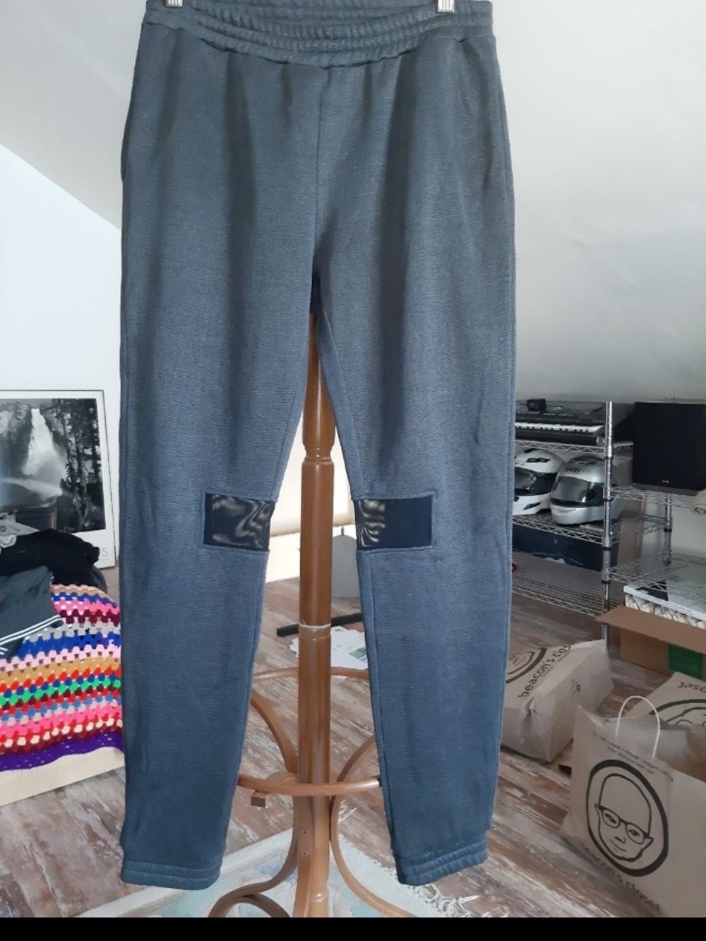 MM6 Maison Martin Margiela Charcoal Gray Jogger Sweatpants